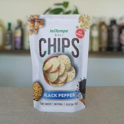 Tempe Chips, Black Pepper, 65gr - Ini Tempe