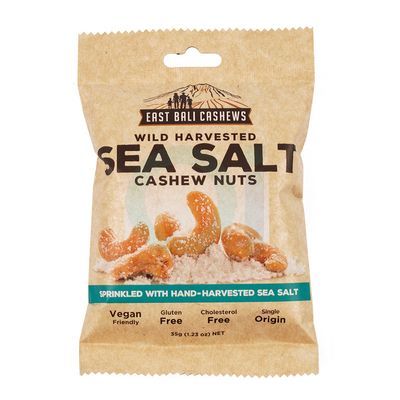 Cashew Nuts, Sea Salt, 35gr - East Bali Cashews