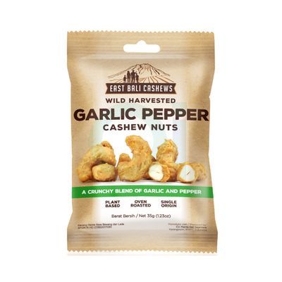Cashew Nuts, Garlic Pepper, 35 gr - East Bali Cashew