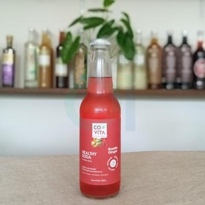 Healthy Soda, Rosella Ginger, 270ml - Covita