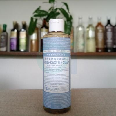 Pure Castile Soap, Baby Unscented, 237ml - Dr. Bronners