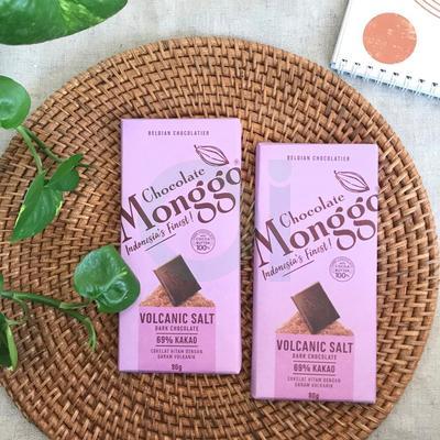 Chocolate Bar, Volcanic Salt Tablet 69%, 80gr - Monggo