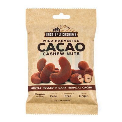 Cacao Cashew Nuts, 35gr - East Bali Cashew